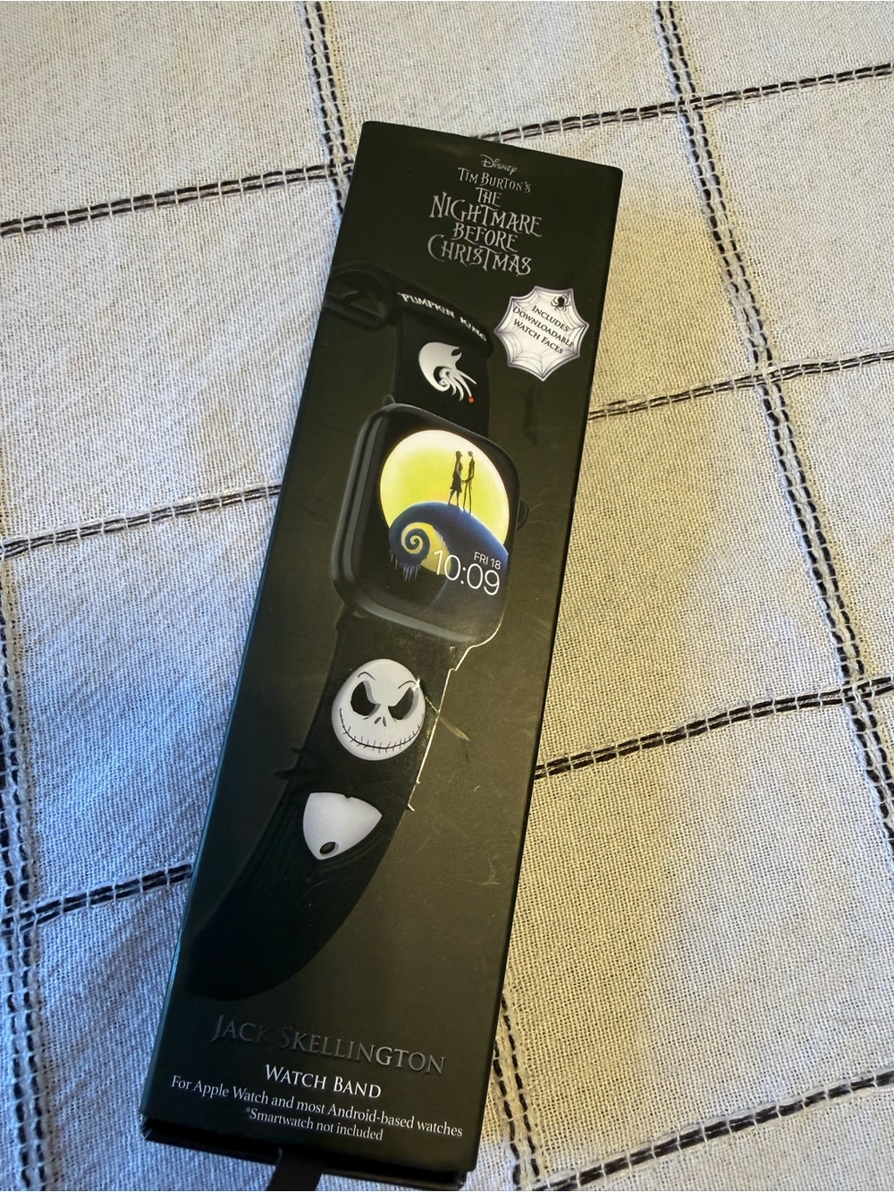 MobyFox Jack Skellington 3D sculpted smartwatch strap